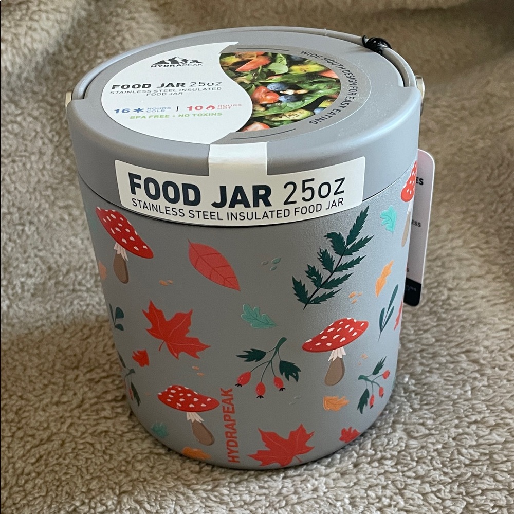 Hydrapeak Gray Stainless Steel Insulated Food Jar